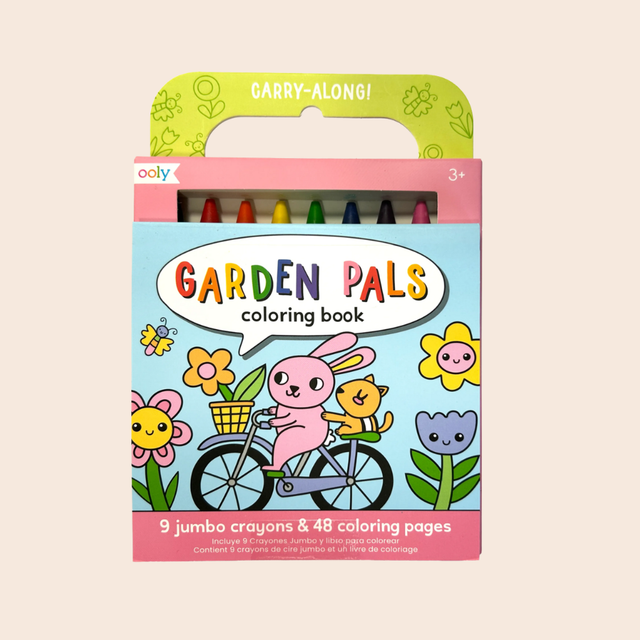 Carry Along Crayons & Colouring Book Kit: Garden Pals