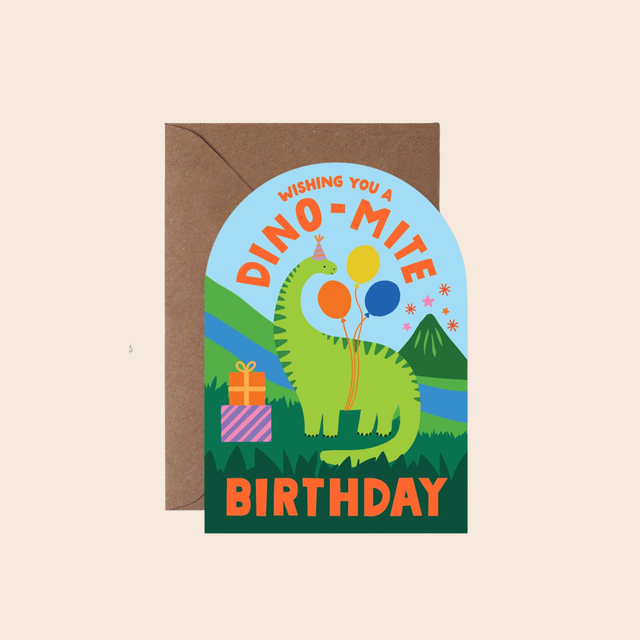 Dino-mite Dinosaur Birthday Card