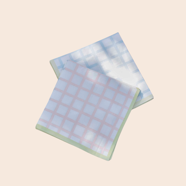 Pastel Gingham Paper Napkins