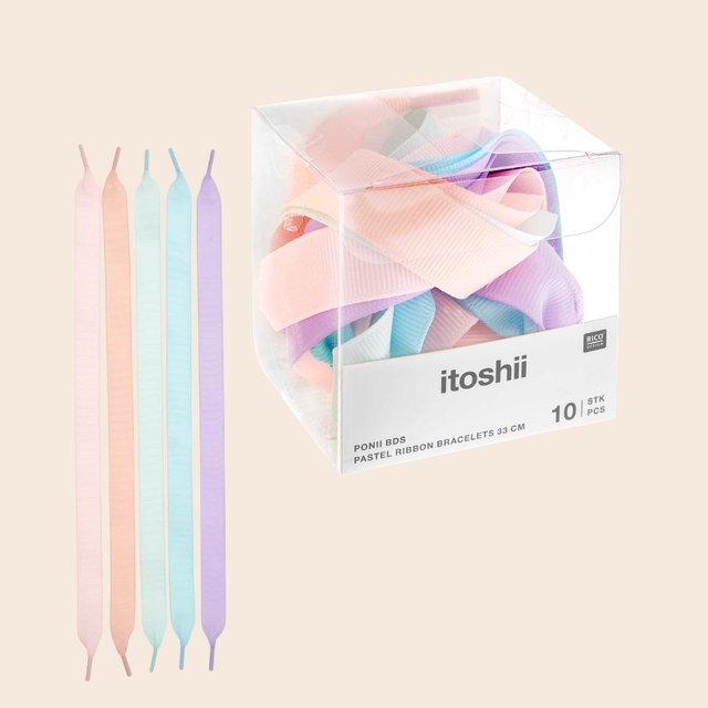 Pastel Grosgrain Ribbon Bracelets