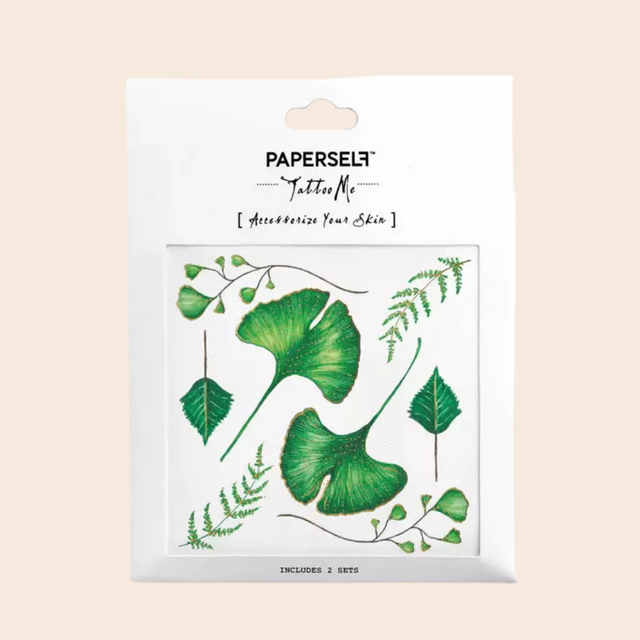 Temporary Tattoos Ginkgo Leaves