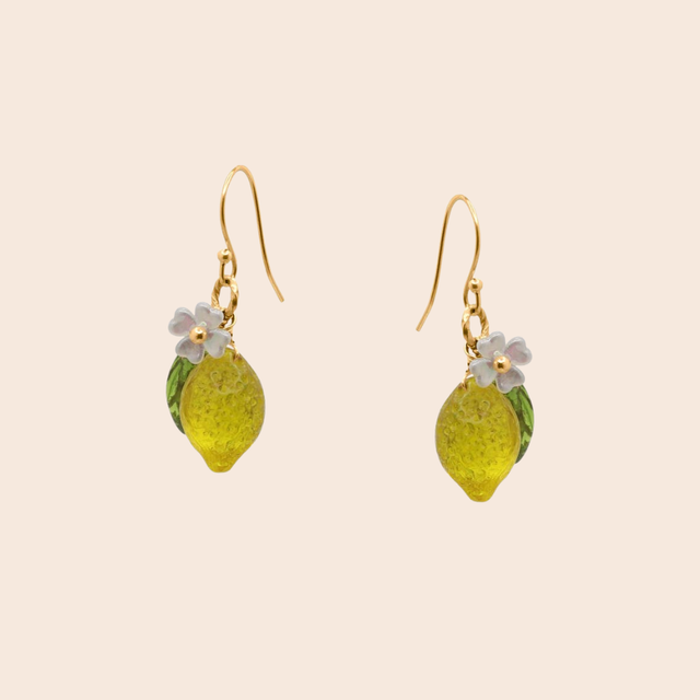 Dangly Fruit Drop Earrings