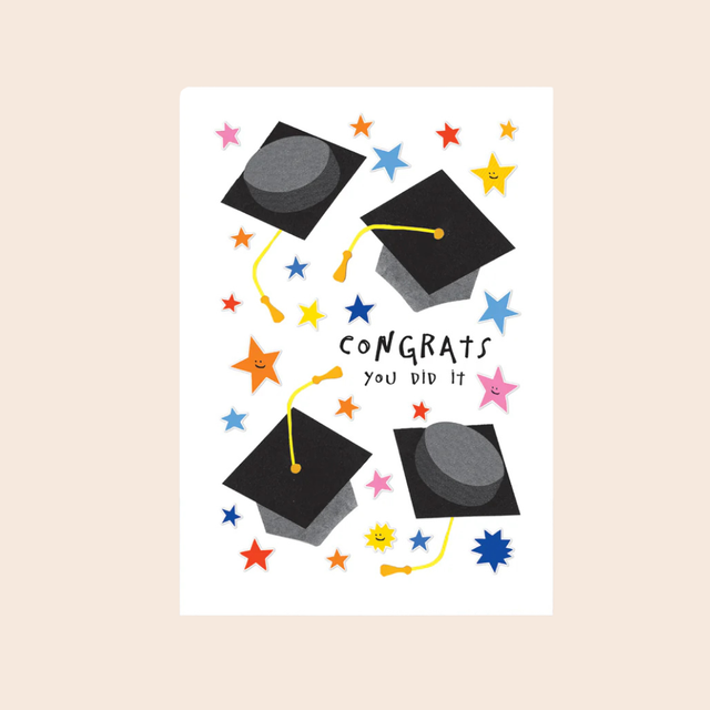 Congrats You Did It Graduation Card