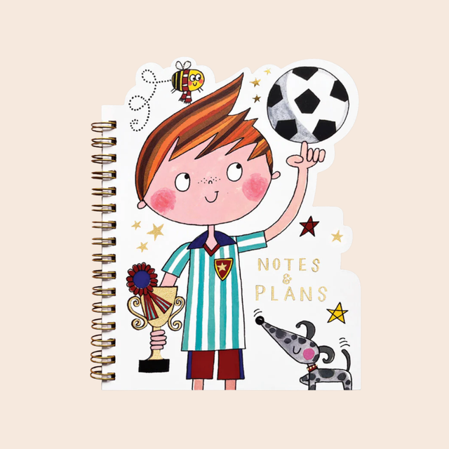 Footballer Shaped Notebook