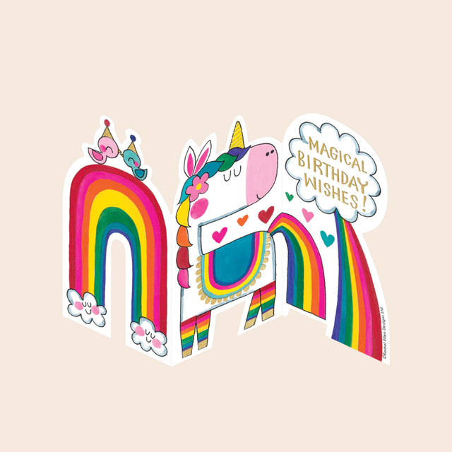Unicorn Wishes Fold Out Card
