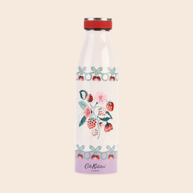 Raspberry Stainless Steel Water Bottle 350ml