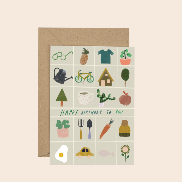 Happy Birthday to You Icons Card