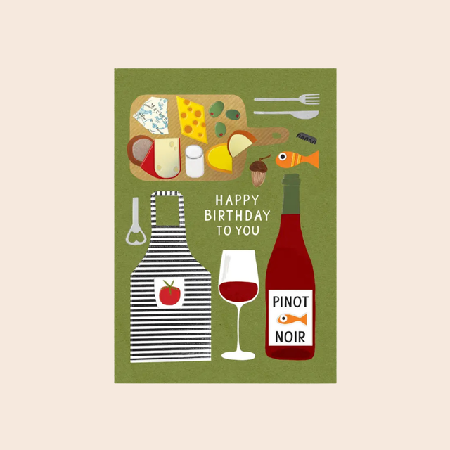 Cheese Board Birthday Card