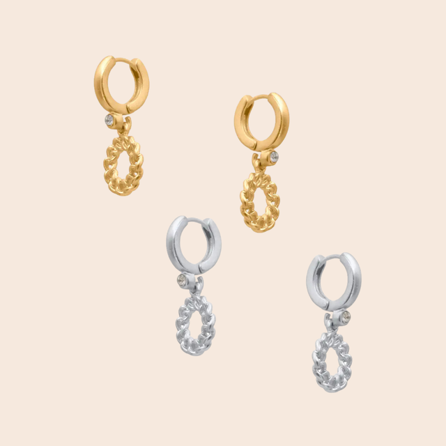 Cerenity Matte Wheel Earrings