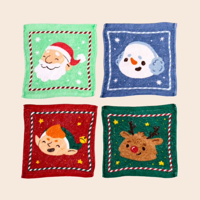 Christmas Compressed Travel Towel