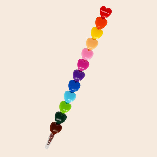 Stackable Heart Crayons