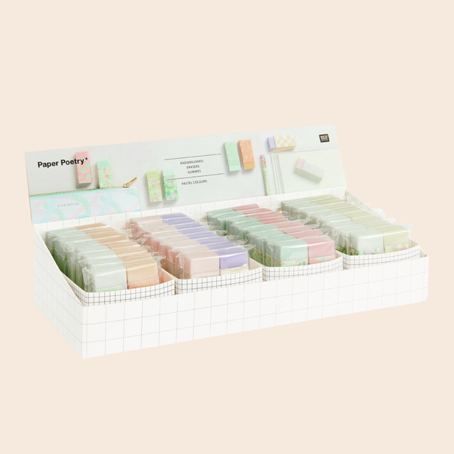 Floral Pastel Eraser Set