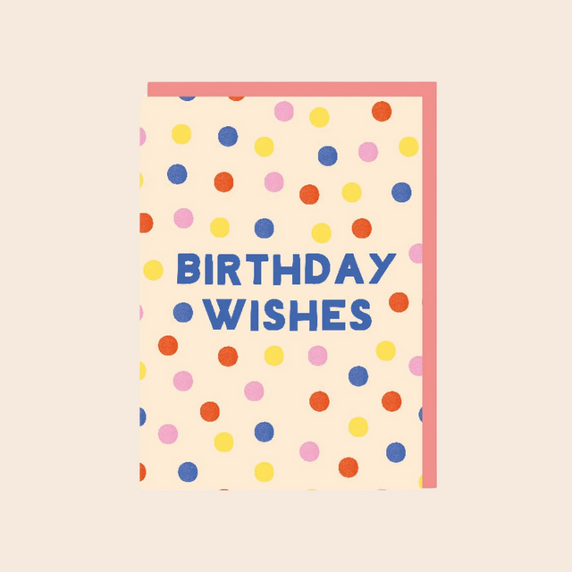 Birthday Wishes Polka Dot Card
