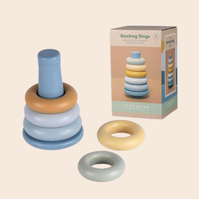 Blue Stacking Rings