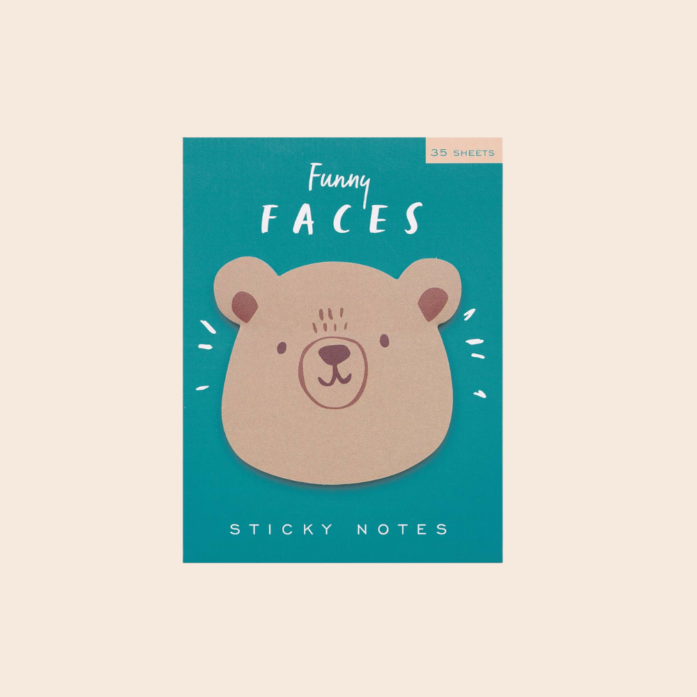 Bear Funny Faces Sticky Notes