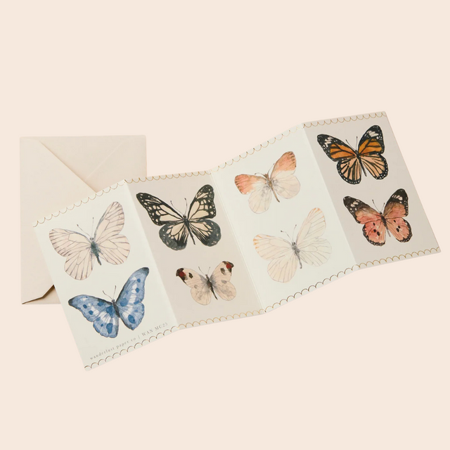 Butterfly Concertina Mini Card