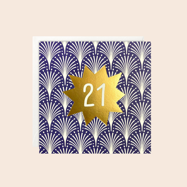 Age 21 Deco Card