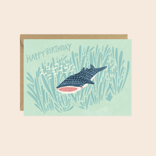 Birthday Whale Shark Card
