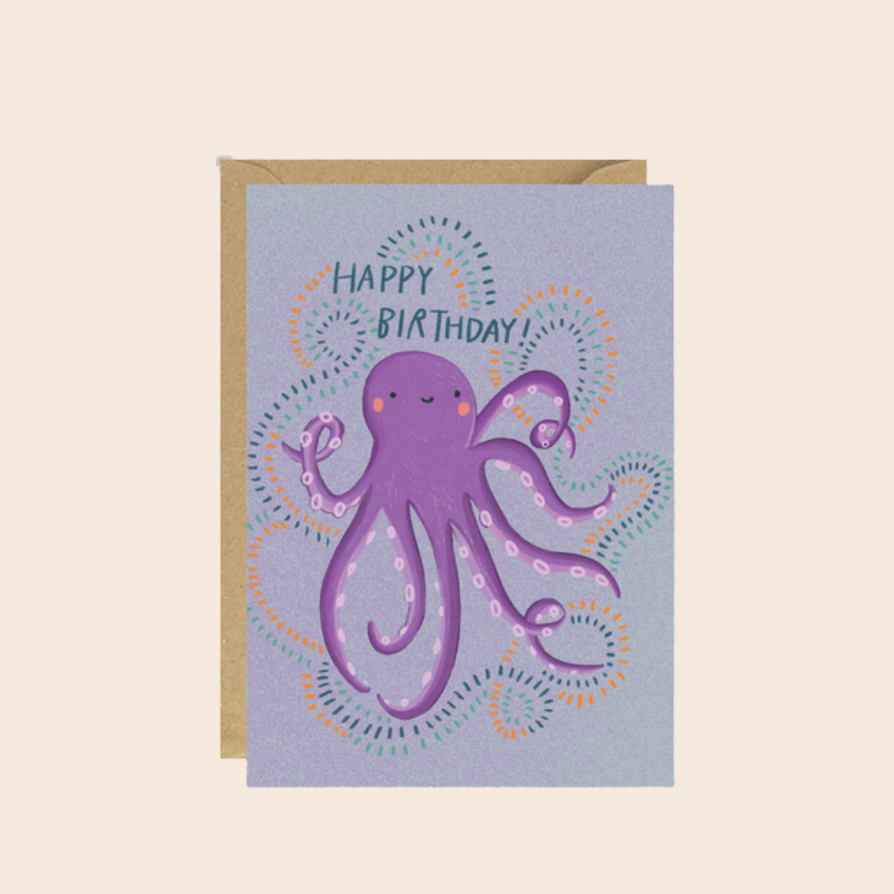 Birthday Octopus Card