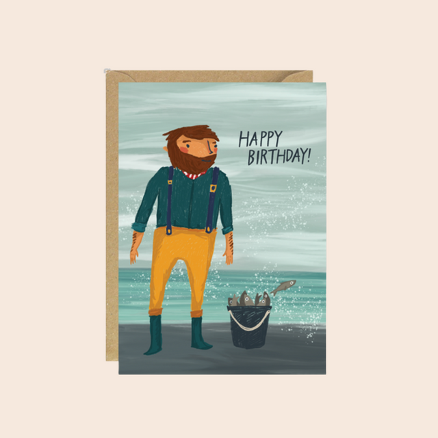 Birthday Fisherman Card