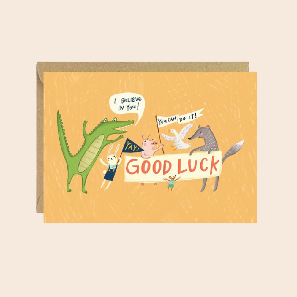 Good Luck Animal Gang Card