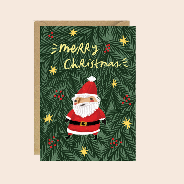 Santa Ornament Card