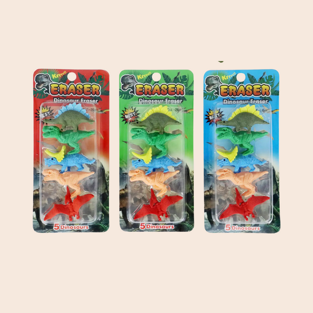 Dinosaur Eraser Pack
