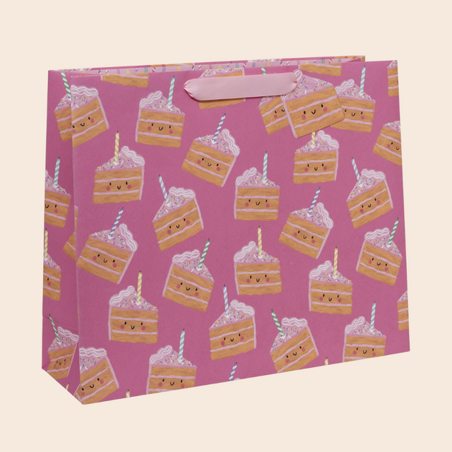 XL Pink Cakey Landscape Gift Bag