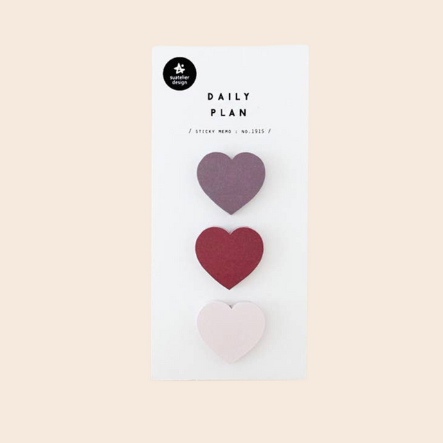 Heart Shaped Mini Sticky Notes