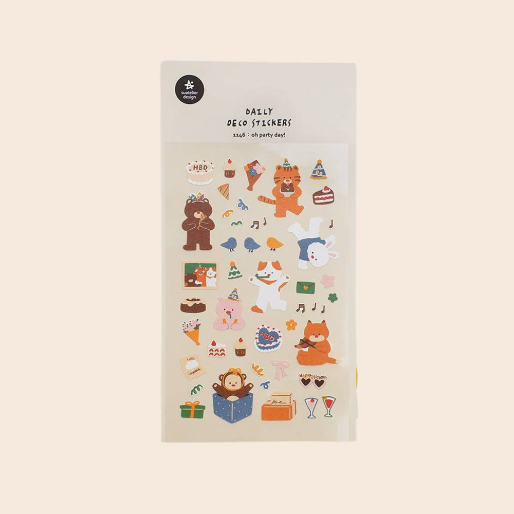 Party Animals Stickers