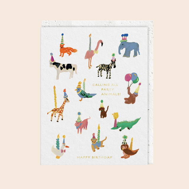 Party Animals Greeting Card
