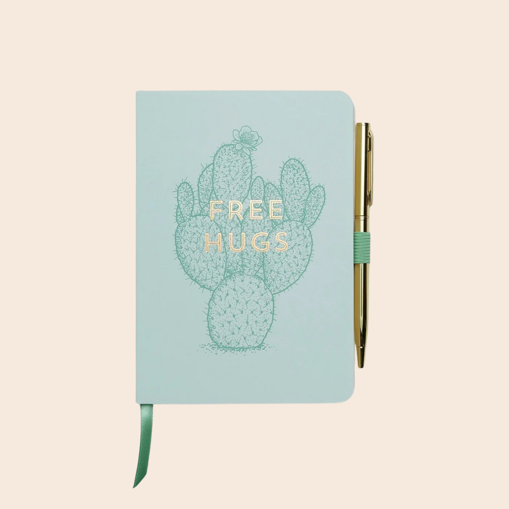 Free Hugs Vintage Sass Notebook with Pen