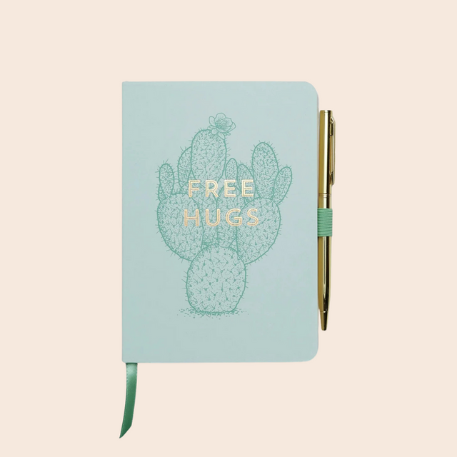 Free Hugs Vintage Sass Notebook with Pen