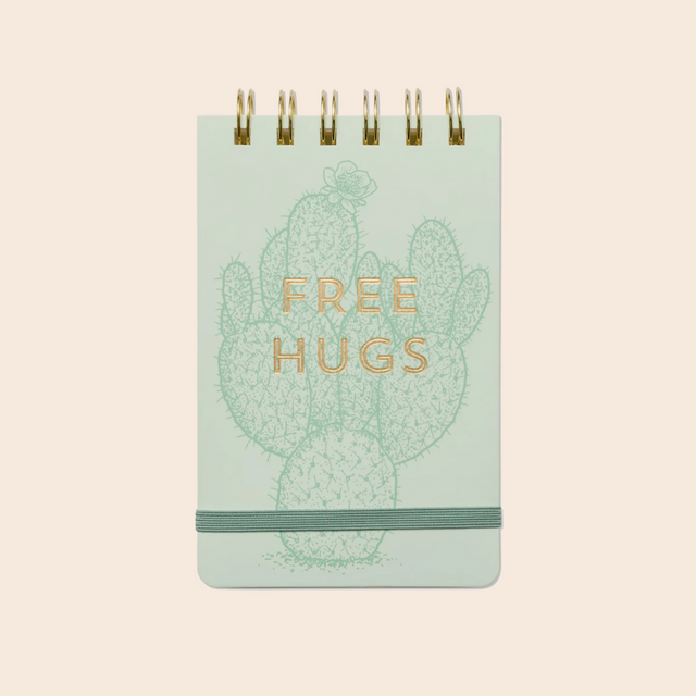 Free Hugs Twin Wire Notepad