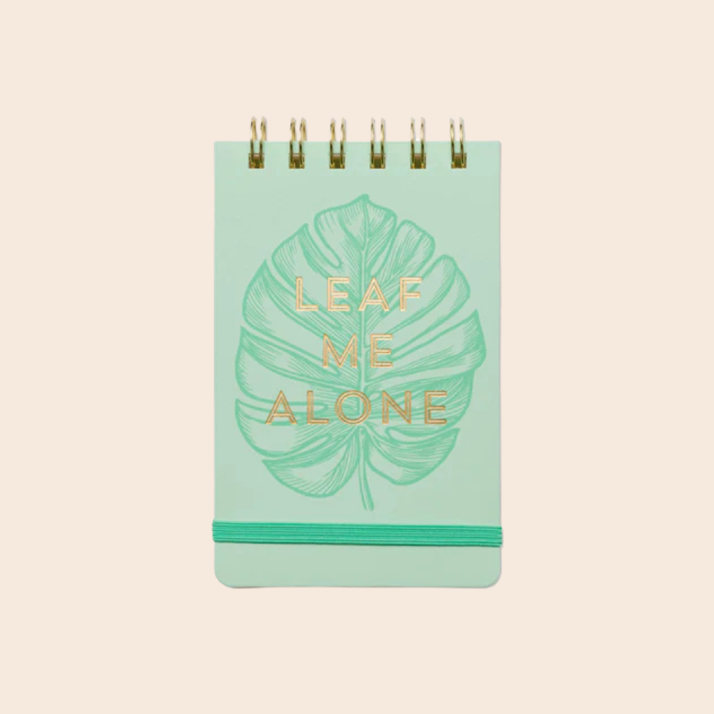Leaf Me Alone Wire Notepad