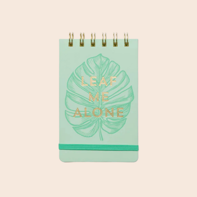 Leaf Me Alone Wire Notepad