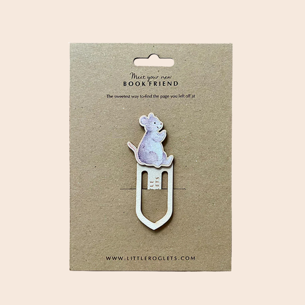 Wooden Mouse Bookmark