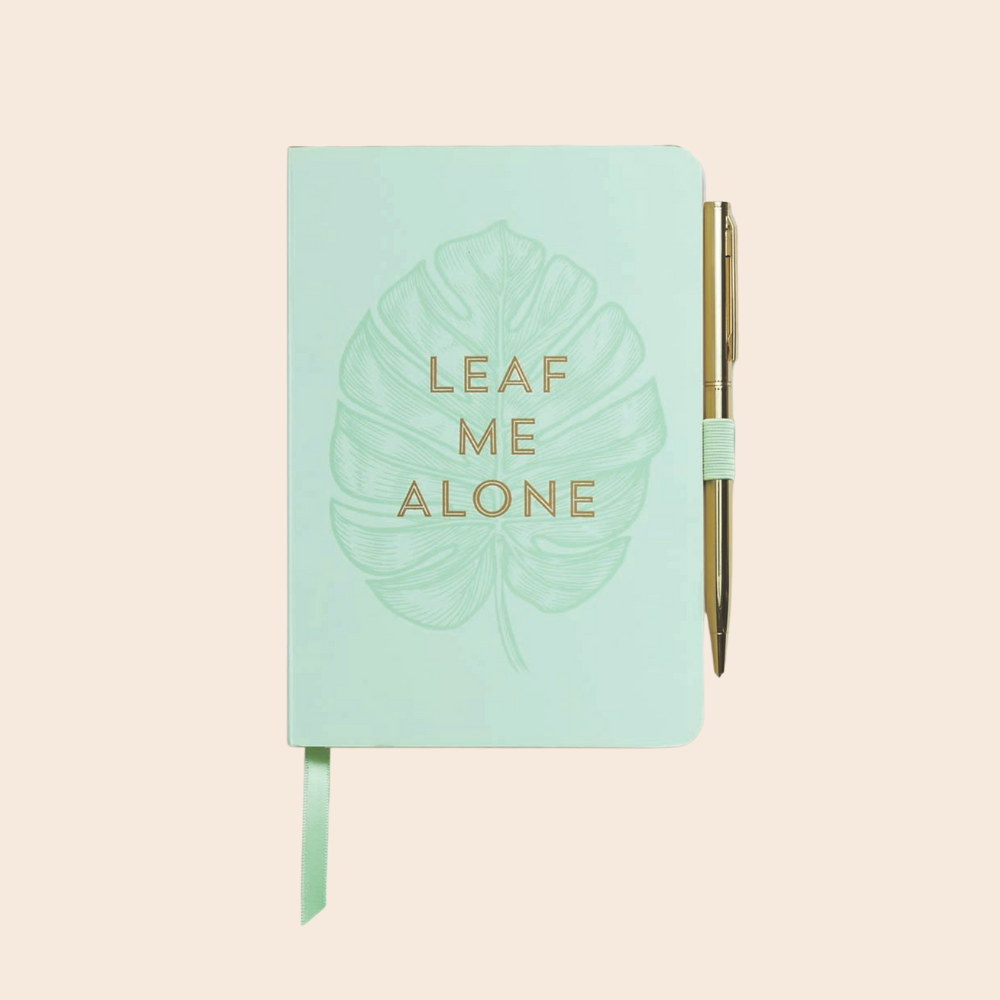 Leaf Me Alone Notebook with Pen
