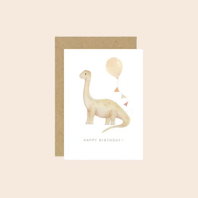 Diplodocus Dinosaur Birthday Card