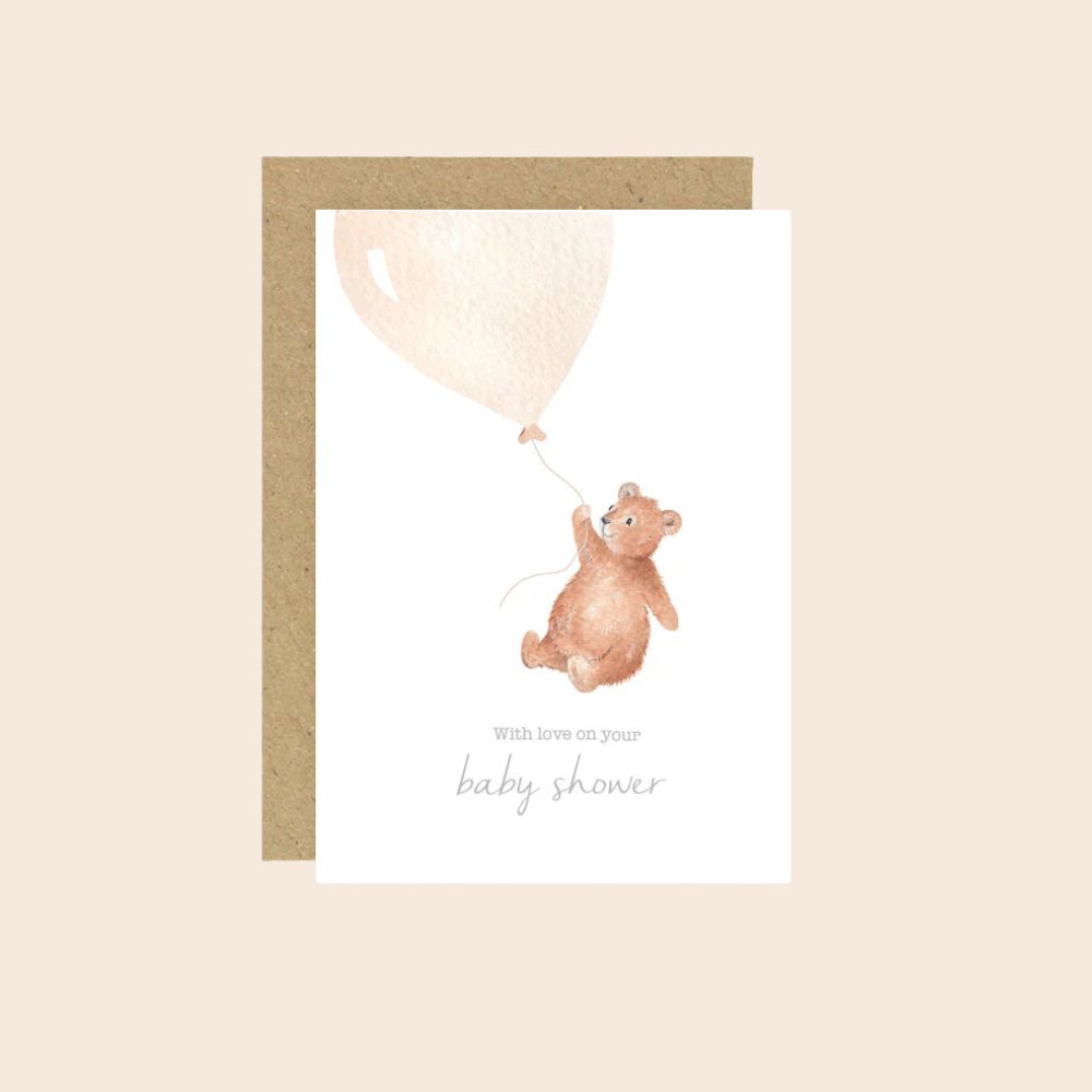 Baby Shower Bear Card