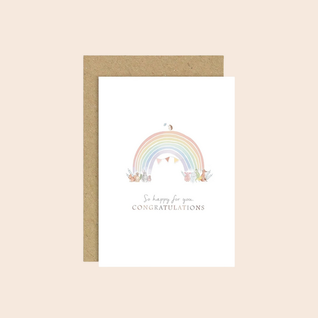 Congratulations Rainbow Card