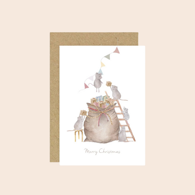 Santa's Sack Christmas Card