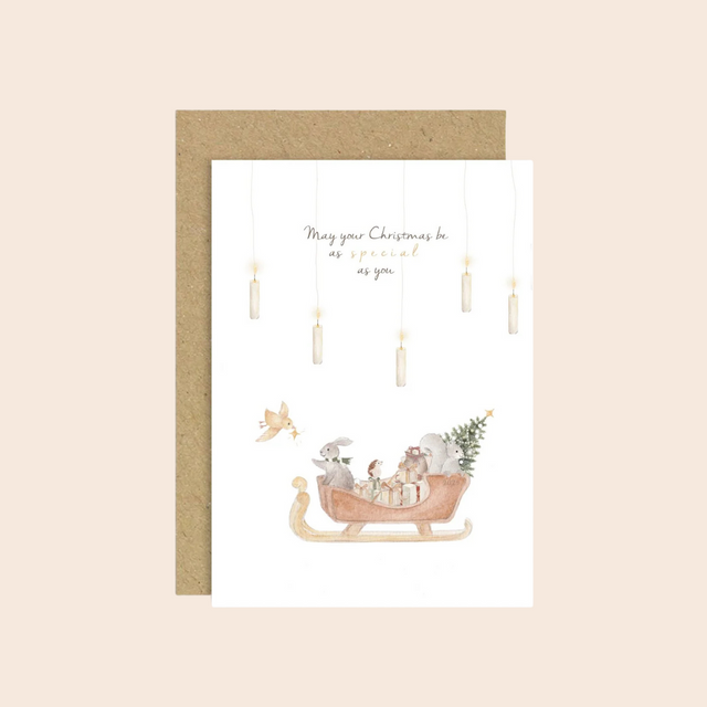 Sleigh Ride Christmas Card