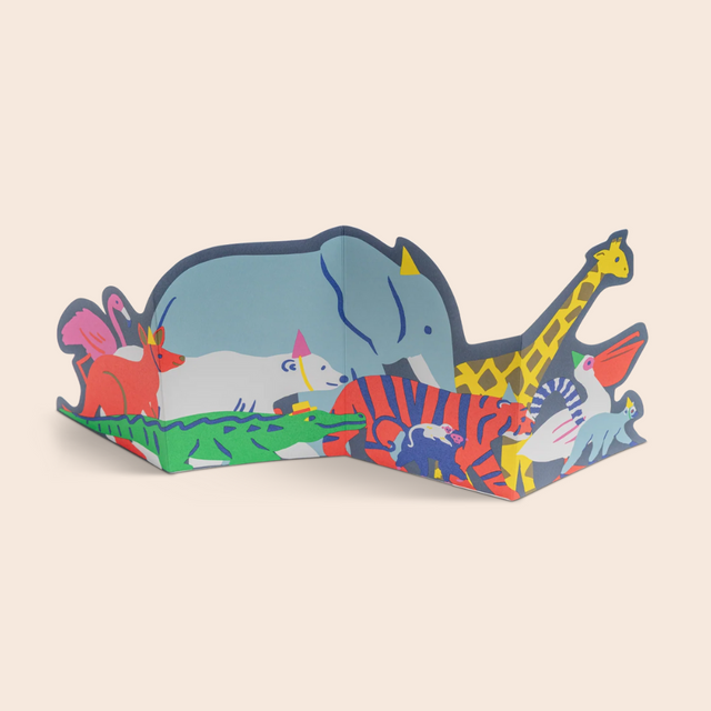 Animal Parade Concertina Card