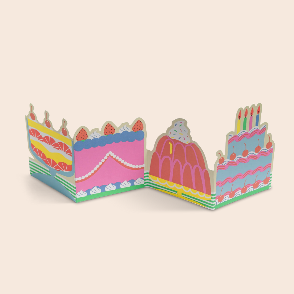 Cake Concertina Card