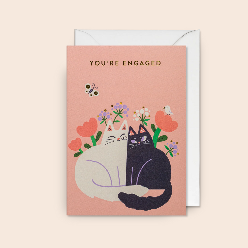 You're Engaged Cats Card