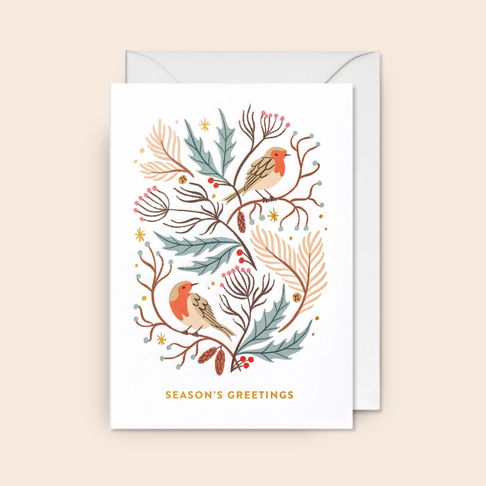 Robins Christmas Card