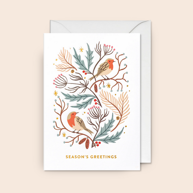 Robins Christmas Card