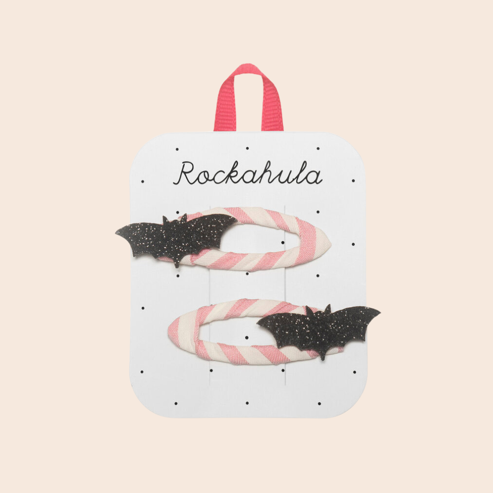 Glitter Bat Hair Clips