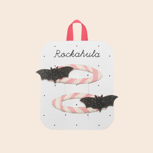 Glitter Bat Hair Clips